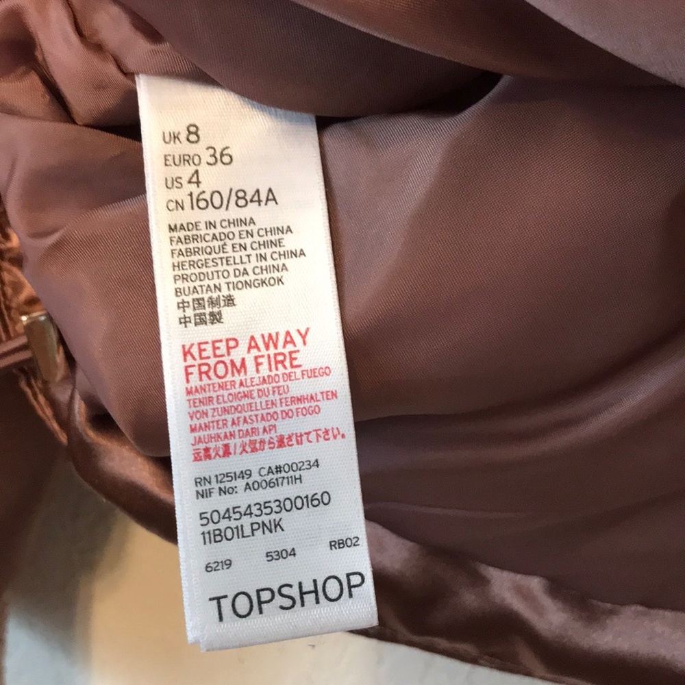 Topshop metallic bomber jacket - Picture 6 of 8